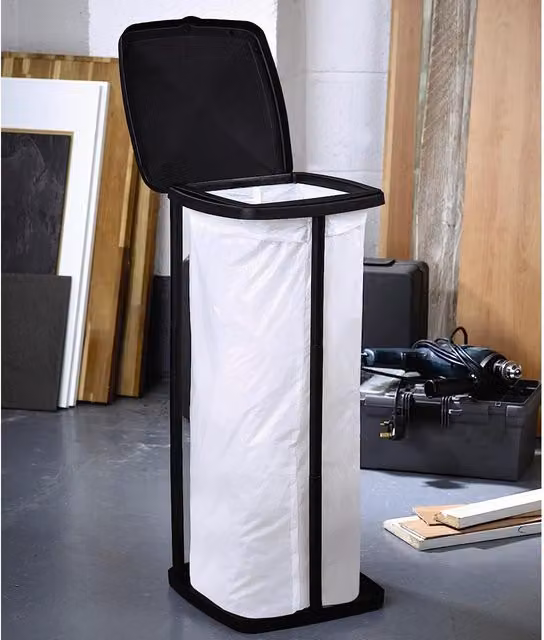 mysmartbuy Collapsible 50L Camping Bin in Black, Height Adjustable with Flip Lid – 1