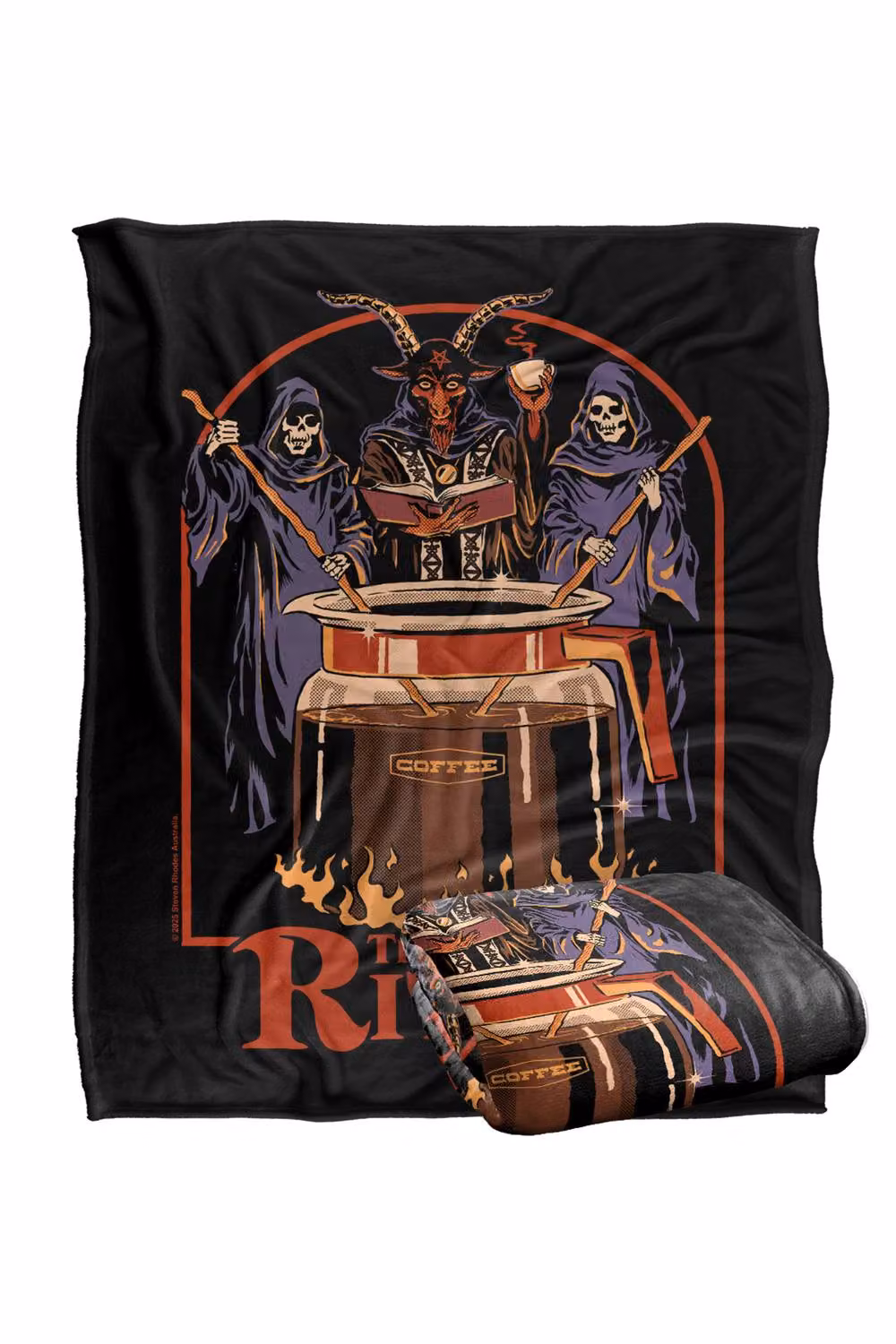 Steven Rhodes The Morning Ritual Super Soft Fleece Throw Blanket, Multicolour, W/D/H: 152 x 127 cm – 2