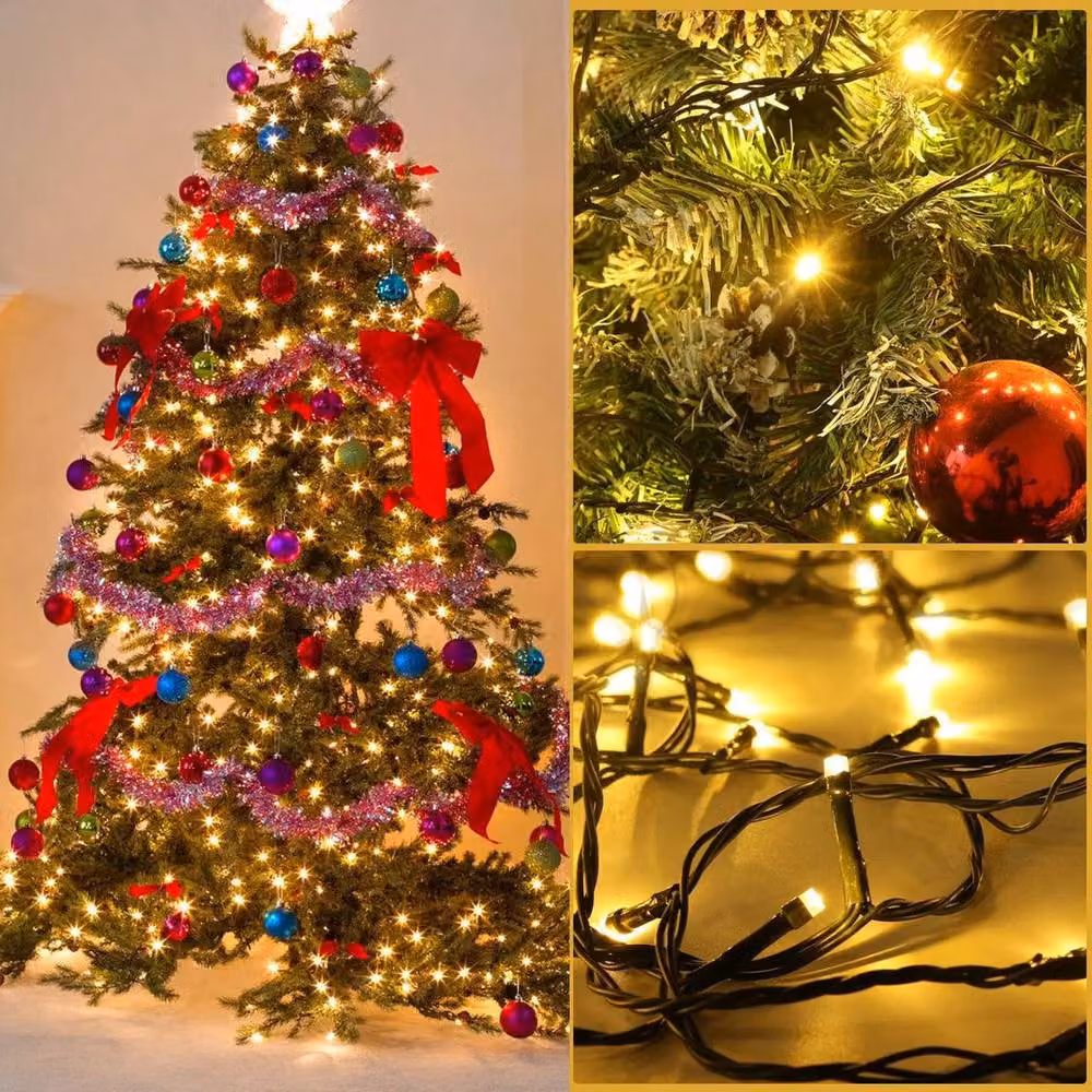 SPETLEK Warm White 200 LED Battery Powered Fairy Garden String Lights – 2