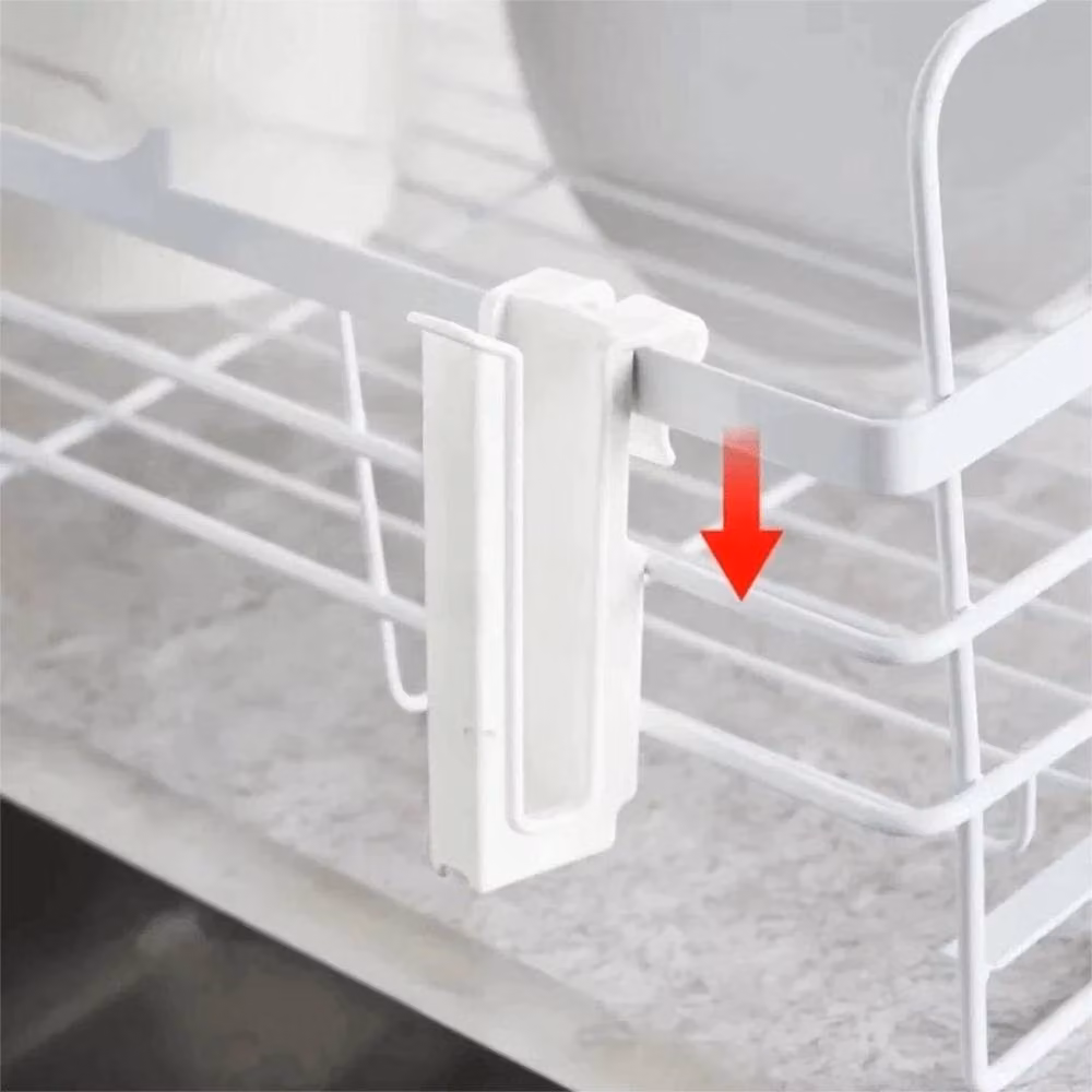 SPETLEK Portable White Kitchen Cup Drainer and Freestanding Cup Holder – 2