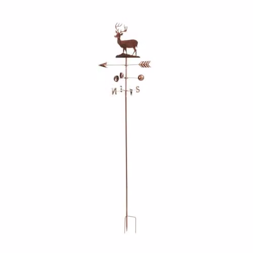 mysmartbuy Stag Windvane Bronze Metal Outdoor Wind Spinner, Height: 170 cm – 2