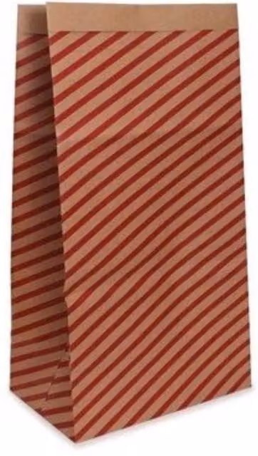 KDMD Kraft Red Stripe Superjumbo Sack 3 Pack in Brown and Red – 1