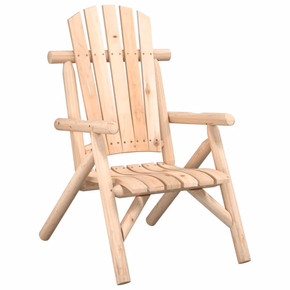 Berkfield Home Garden Chair in Brown Solid Spruce Wood, W/D/H: 68 x 86 x 103 cm – 2