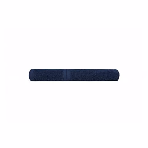 OHS Luxury Cotton Terry Hand Towel with Border in Blue