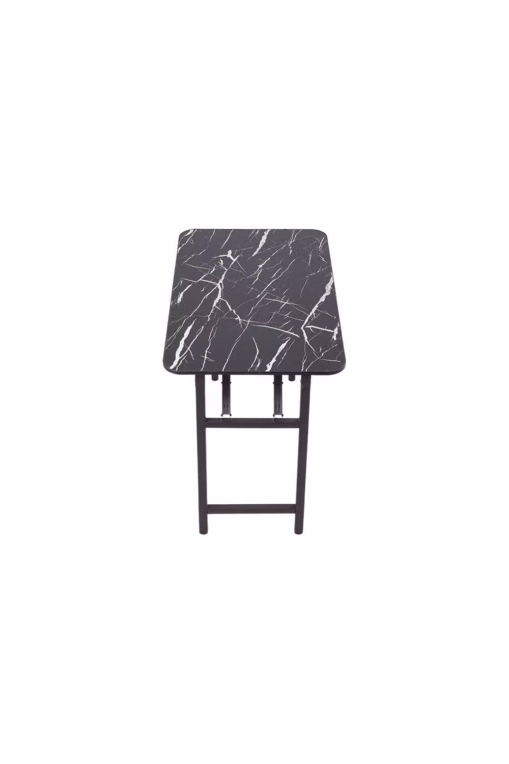 Garden Sanctuary Black Rectangular Folding Table with Double Spring Mechanism – 2