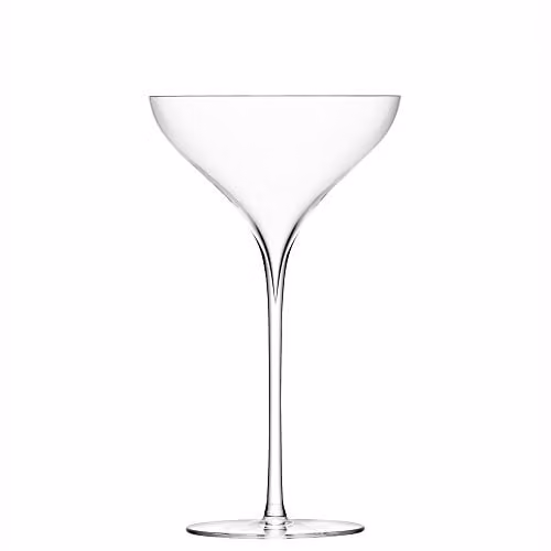 LSA International Savoy Champagne Flute, Set of 2, Transparent Glass, 250ml