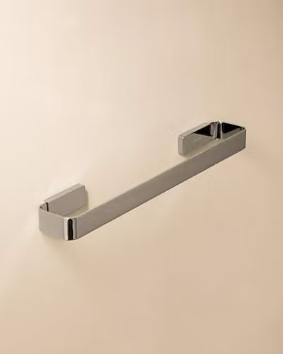 COSMIC Wall-Mounted Stainless Steel Towel Rail in Grey, W/D/H: 40 x 6.5 x 3 cm – 2
