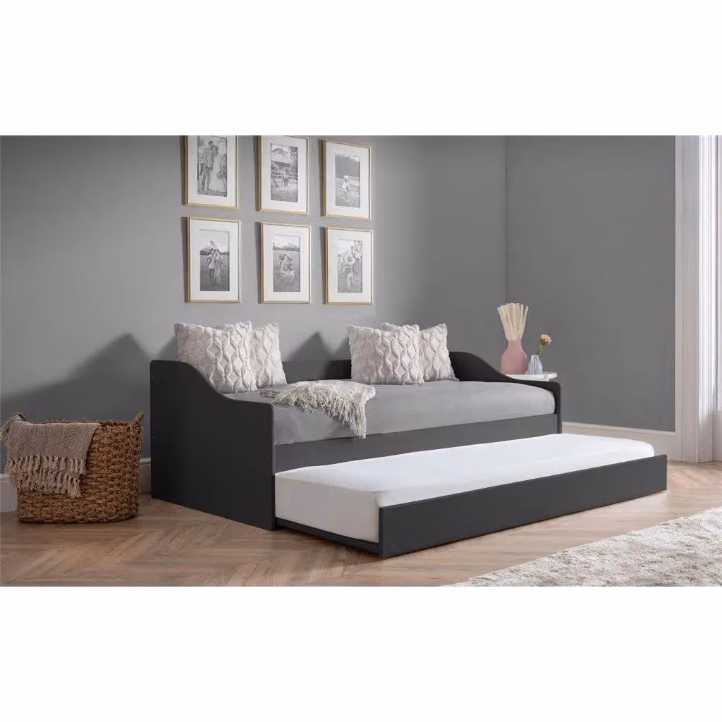 Ashfield Premier Anthracite Day Bed with Pull Out Bed and Drawers in Grey, Single W/D/H: 90 x 190 x 66 cm – 2