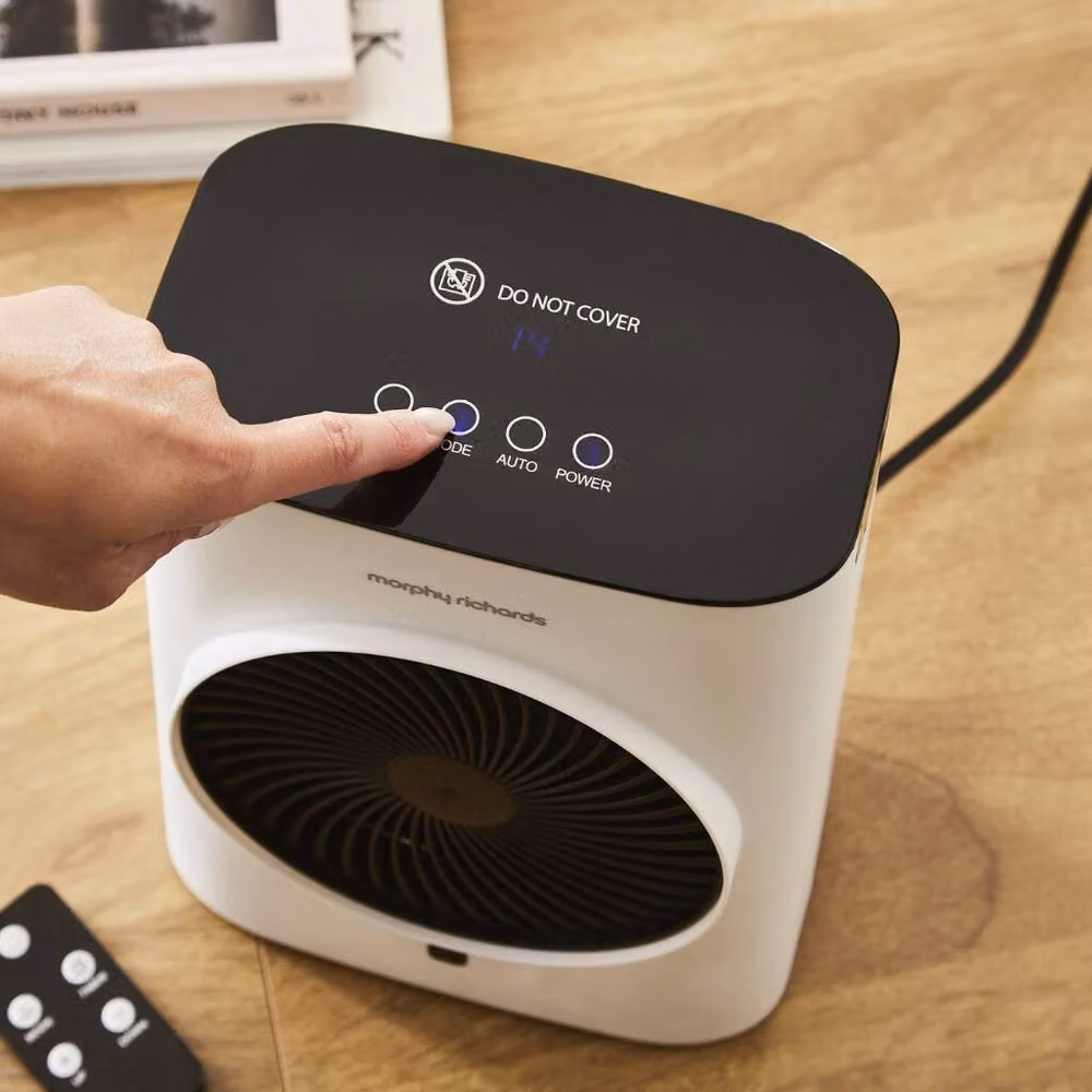 Morphy Richards HeatFlux 2kW Upright Fan Heater with Remote Control and Thermostat, White – 11