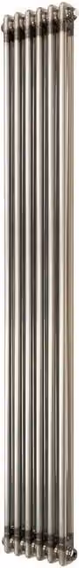 Monstershop Traditional 2 Column Steel Radiator in Silver, H: 180 cm, W: 29 cm – 1