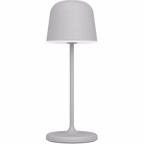 Loops Modern Dimmable LED Table Lamp in Grey or White with Warm White Bulb Included
