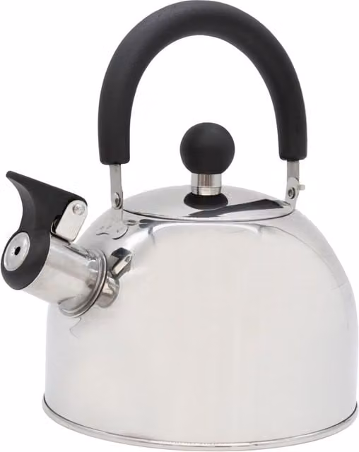 Universal Textiles Summit Stainless Steel Whistling Kettle, 2L, Silver and Multicolour – 1