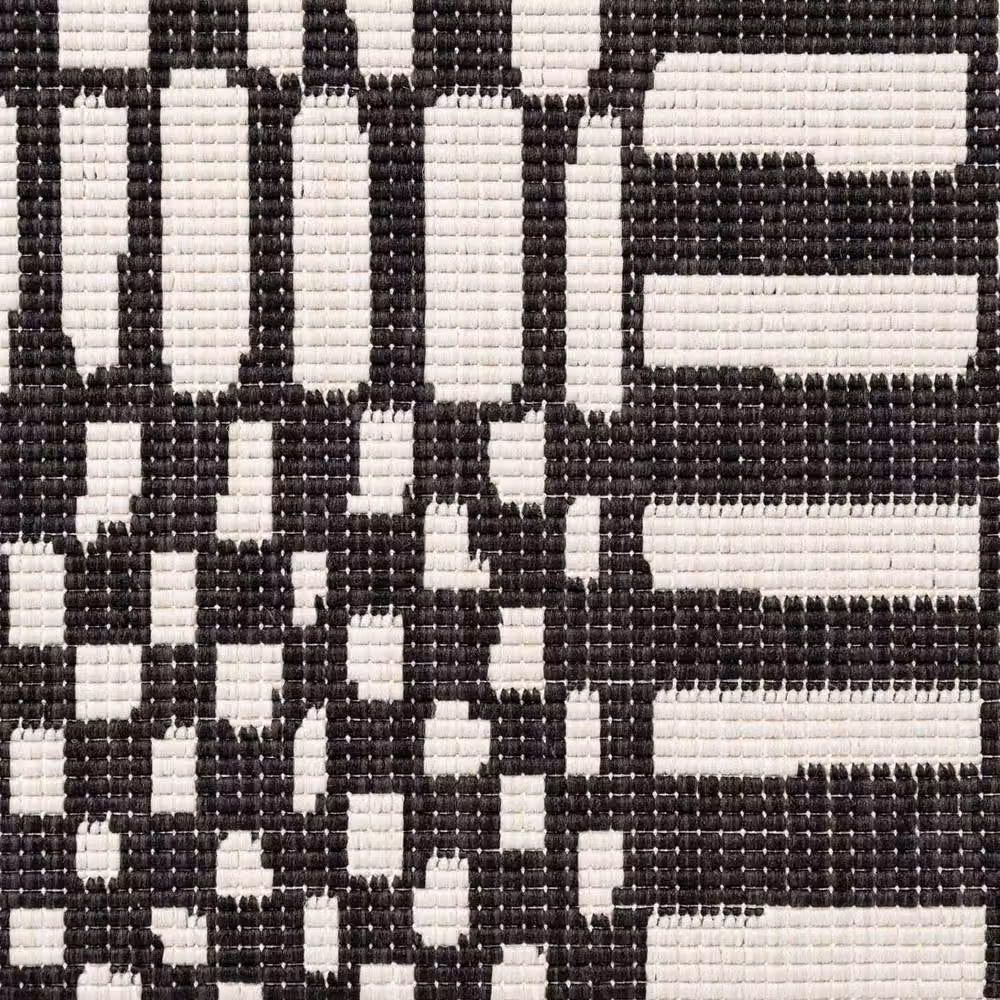 Ted Baker Barkham Reversible Abstract Indoor Outdoor Rug in Black, W: 200 cm, D: 300 cm – 4