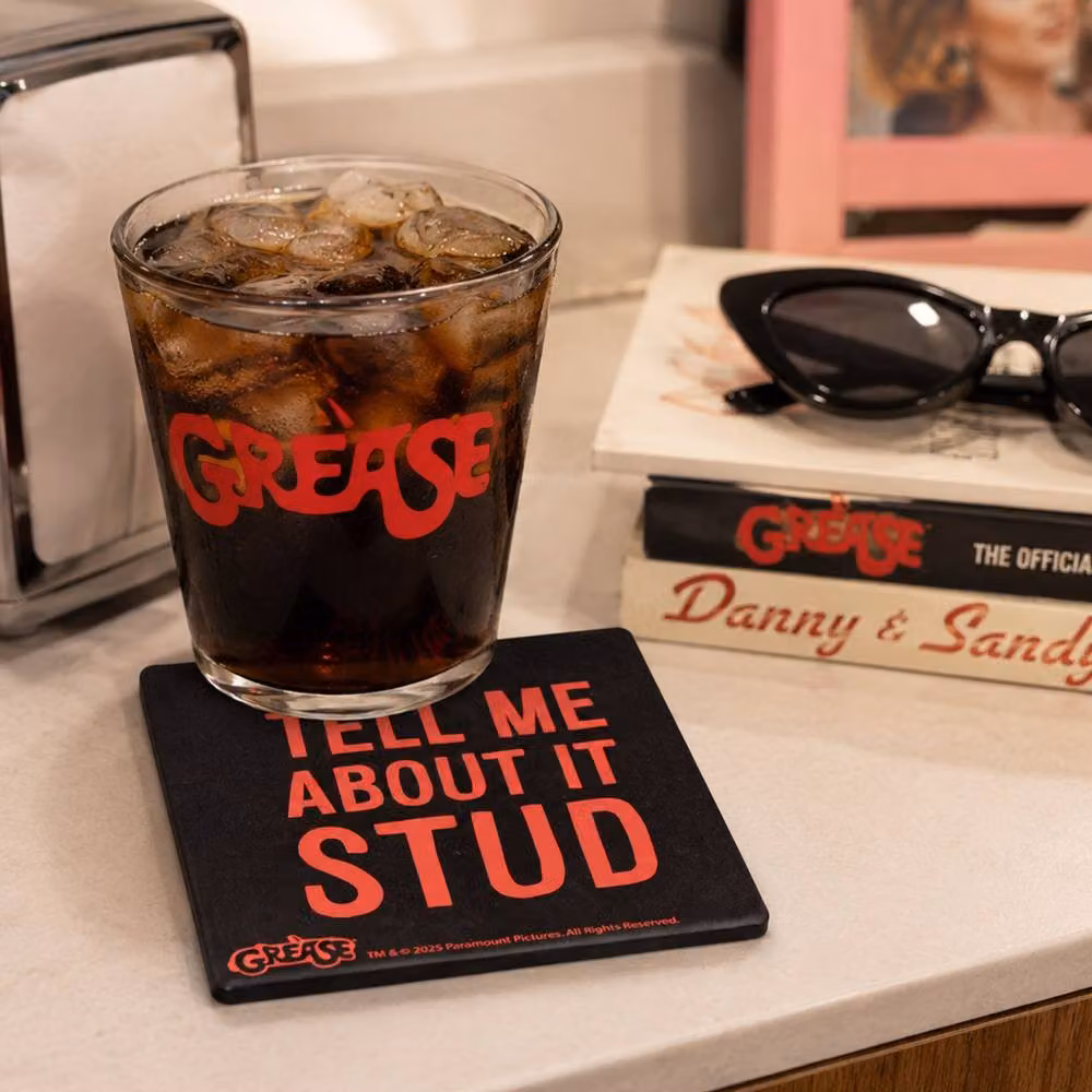 Widdop Bingham & Co Ltd Fandomania Grease Tell Me About It Stud Coaster, Black – 5