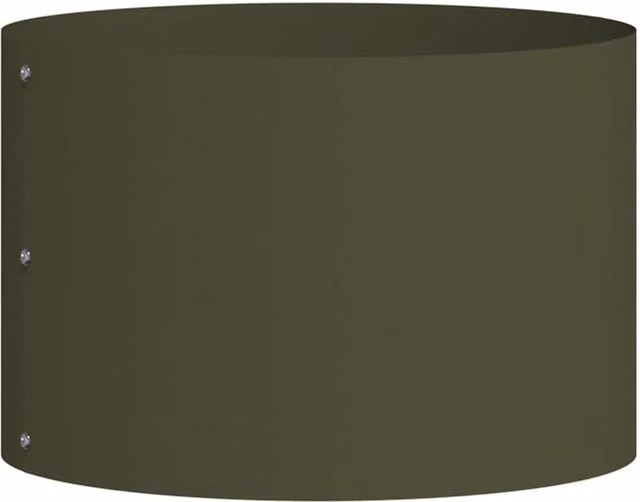 Berkfield Home Metal Medium Planter in Olive Green – 1