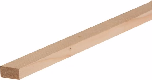 Snowdon Planed Softwood Square Edge Timber, Natural, Pack of 12, W: 44 mm, H: 18 mm, L: 2.4 m
