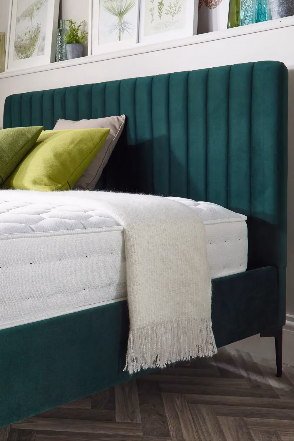 Aspire Caine Upholstered Ottoman Storage Bed in Saxon Twill Fabric, Natural, Super King, W: 200 cm x D: 200 cm – 2