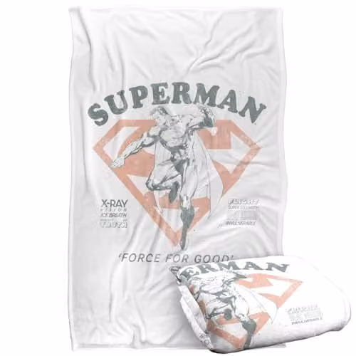Warner Bros. Superman Force For Good Super Soft Fleece Throw Blanket, Multicolour