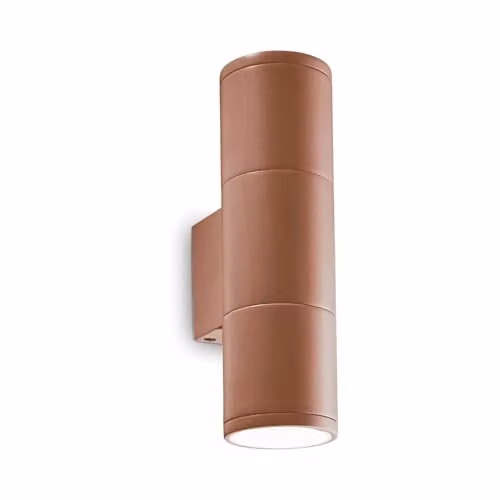 Ideal Lux GUN AP2 SMALL COFFEE Wall Light in Brown