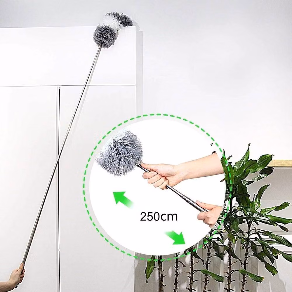 VOGREX Grey Extendable Telescopic Cobweb Duster Long Ceiling Brush – 2