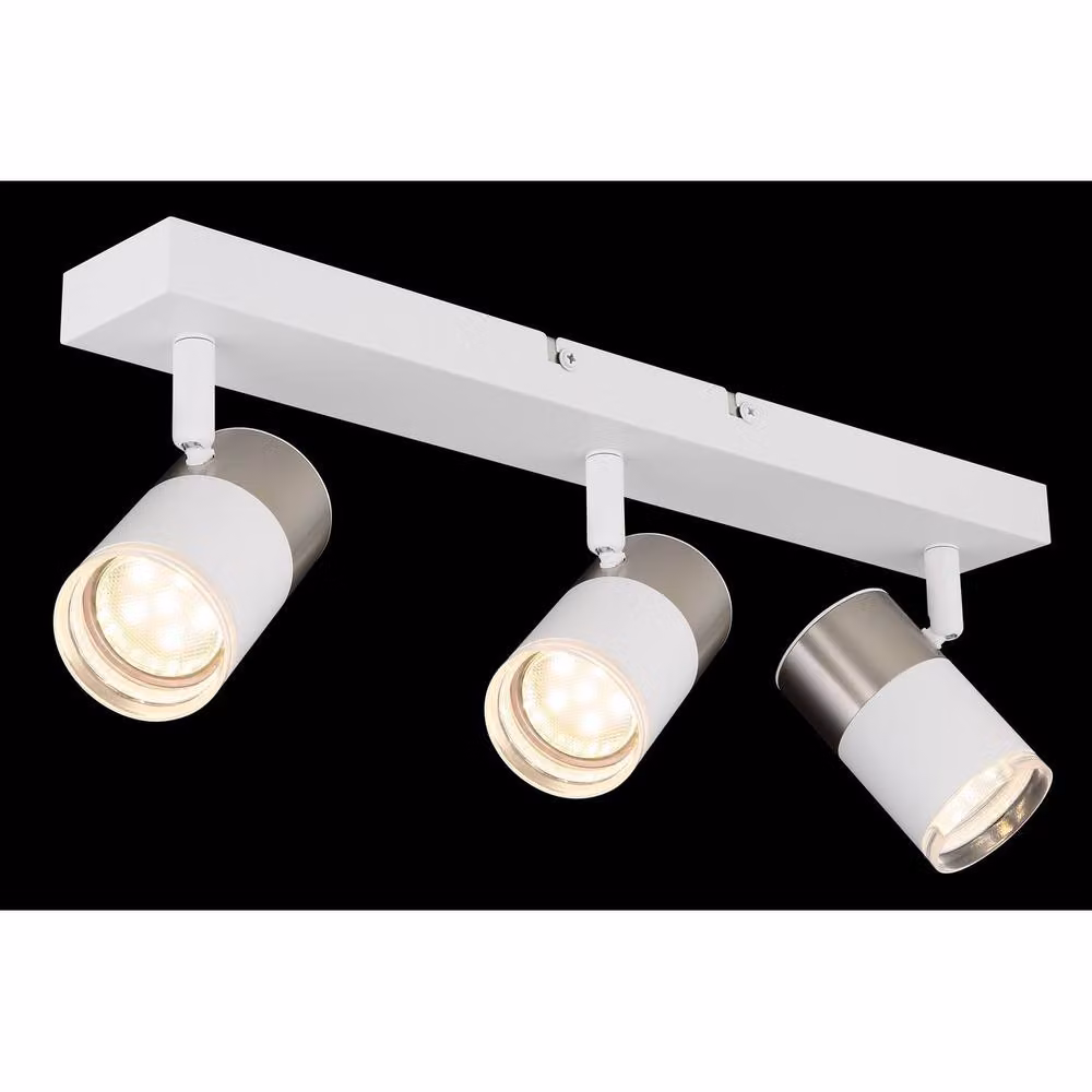 Netlighting Brisbon Modern Ceiling Spotlight Bar in Matt White with 3x GU10 Sockets – 2