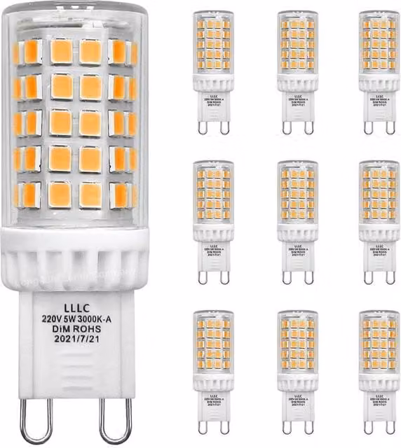 SPETLEK 10-Pack Dimmable White LED Capsule Light Bulbs – 1