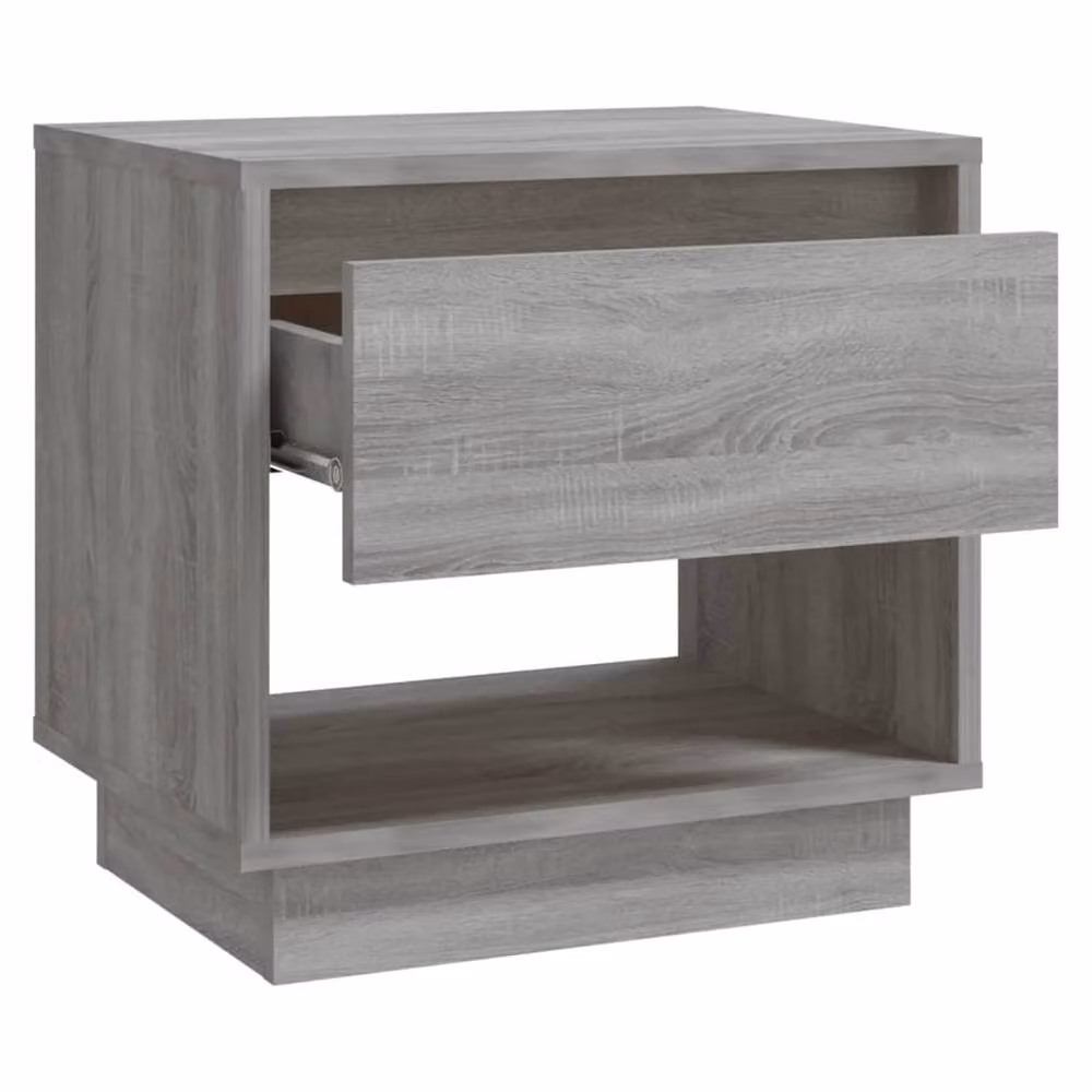 Berkfield Home Set of 2 Grey Sonoma Bedside Cabinets, W/D/H: 45 x 34 x 44 cm – 4