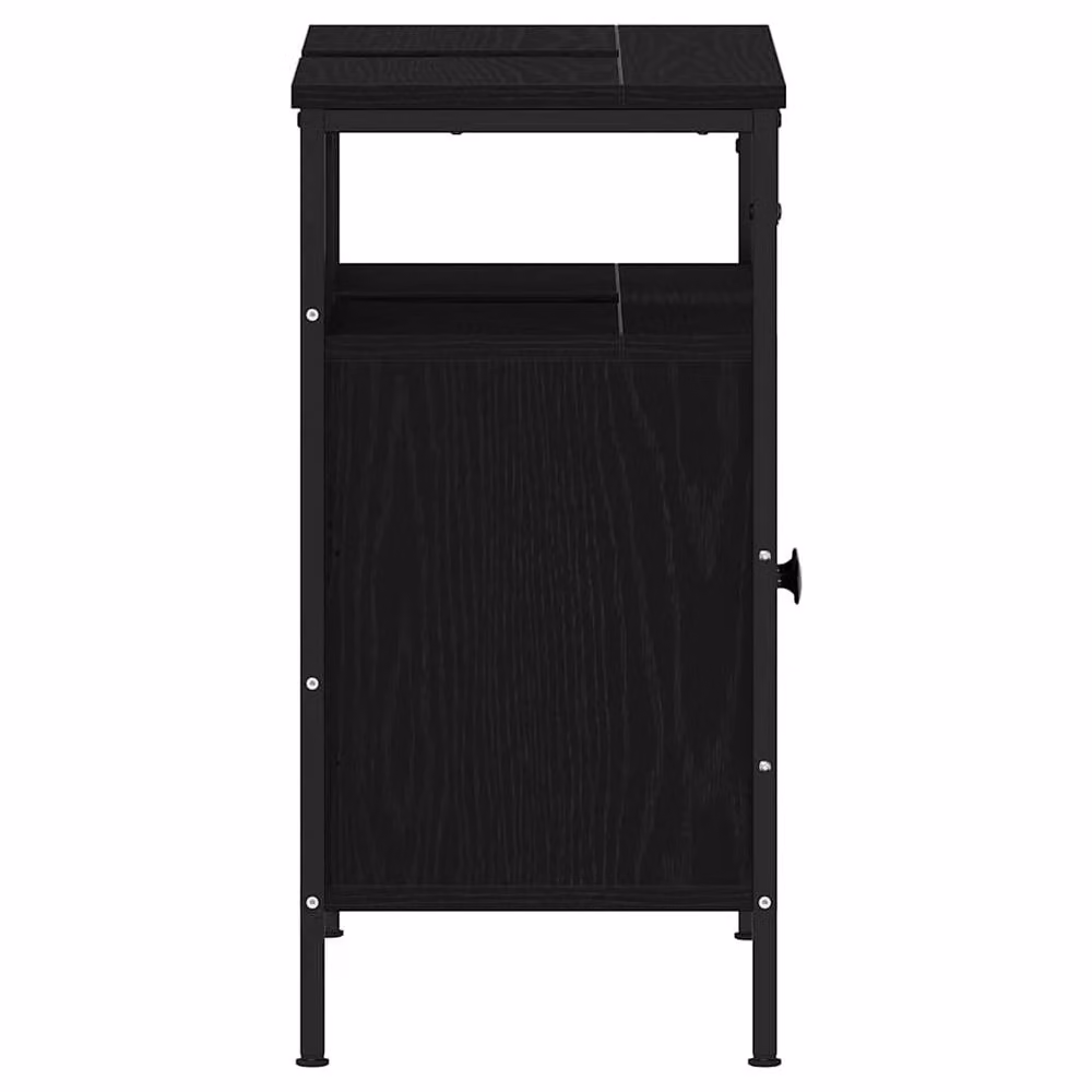 Berkfield Home Decorative Bathroom Sink Cabinet in Black Oak, W/D/H: 60 x 30 x 60 cm – 4