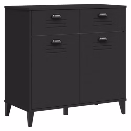 vidaXL VIKEN Black Sideboard in Engineered Wood W/D/H: 80 x 40 x 80 cm – 1