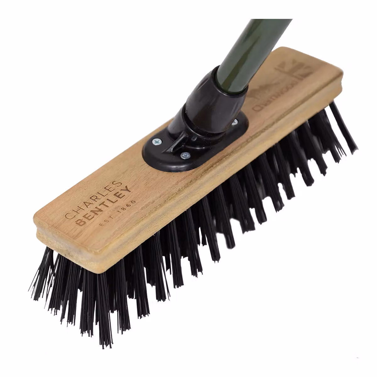 Charles Bentley Charnwood 12 inch Stiff PVC Garden Broom in Black – 3