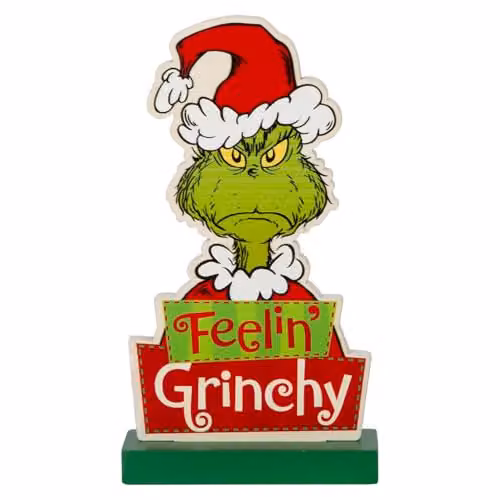 VFM e-Store Grinch 3D Christmas Decoration Figure in Green, W/H: 16 x 9 cm – 4