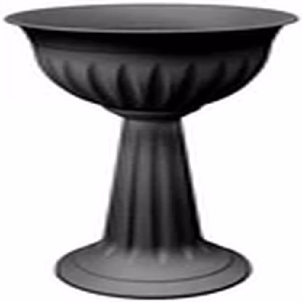 EONLION Black Tall Round Plastic Urn Planter for Outdoor Garden and Water Features – 2