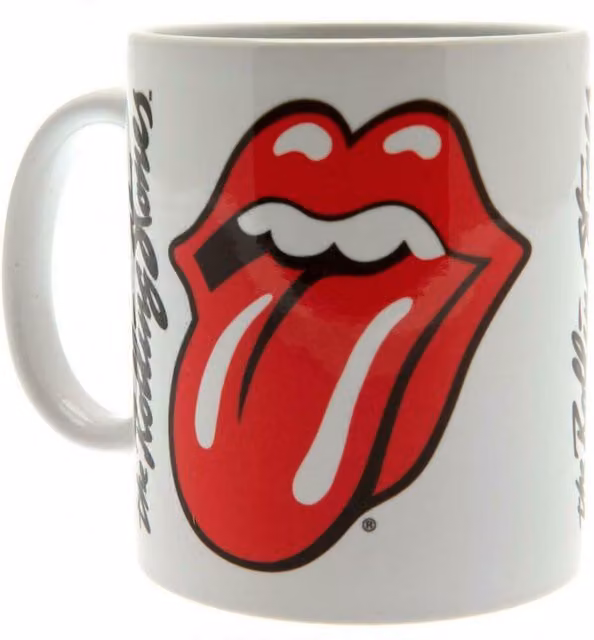 The Rolling Stones Lips Ceramic Mug - White