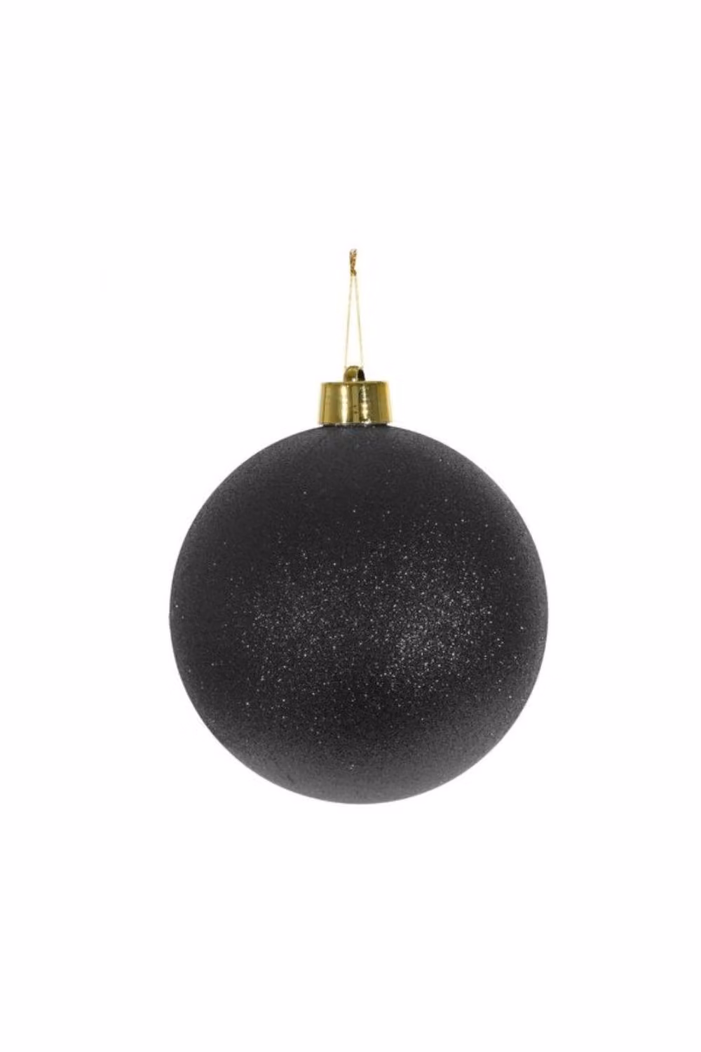 KDMD Black Glitter Shatterproof Christmas Bauble, Diameter: 20 cm – 2
