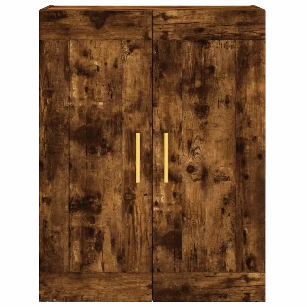 Berkfield Home Set of 2 Wall Mounted Smoked Oak Engineered Wood Cabinets in Brown – 3