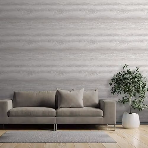 Muriva Semper Marble Ombre Effect Wallpaper in Greige, Grey, Beige and Gold with Metallic Granite Stone Industrial Abstract Design – 2