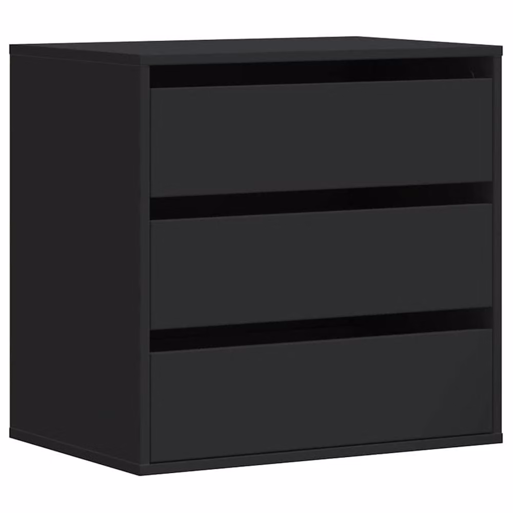 Berkfield Home Classic Corner Chest of Drawers in Black, W: 60 cm, D: 41 cm, H: 58 cm – 3