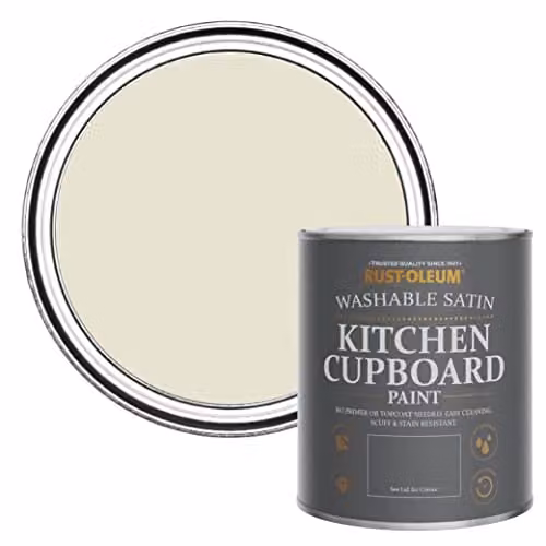 Rust-Oleum Grey Water-Based Kitchen Cupboard Paint in Satin Finish, 0.75 l – 1