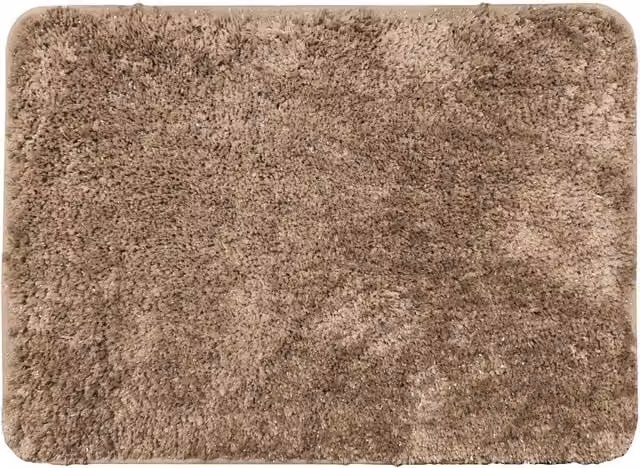 Allure Bath Fashions Bling Sparkle Non Slip Microfibre Bath Mat, Brown, W: 40 cm, D: 60 cm – 1