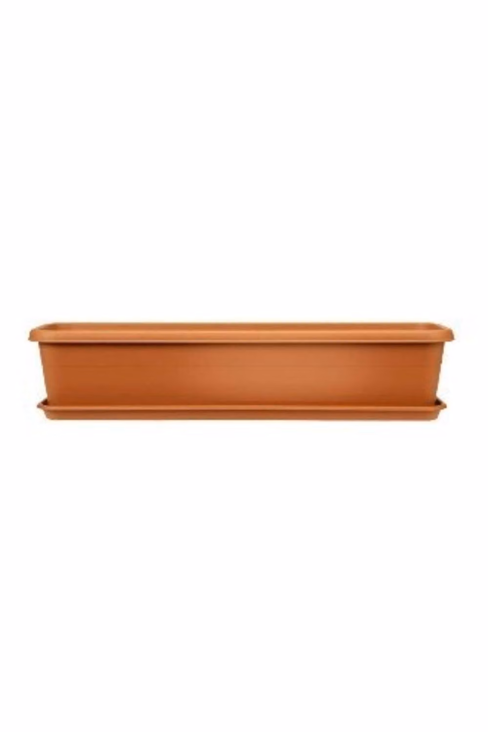 Stewart Balconniere Trough Tray Window Box Planter in Terracotta Brown – 2
