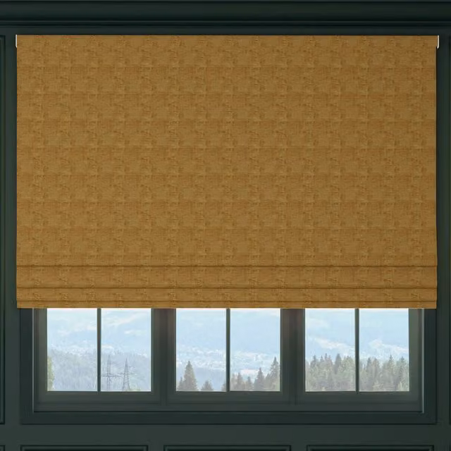 HOUSE Llewelyn-Bowen Made To Measure Blackout Roman Blind in Yellow Ochre