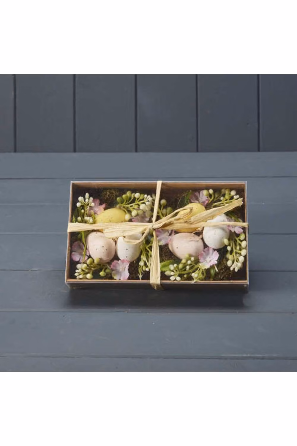KDMD Two Nest of Eggs in a Box, Multicolour Easter Tabletop Decoration – 2