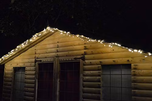 Premier TreeBrights Christmas Tree Lights with Timer, 500 LED Warm White Lights, 12.5m, Vintage Gold – 2
