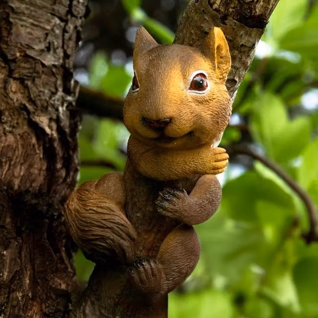 Marco Paul Orange Squirrel Tree Peeker Resin Ornament – 1