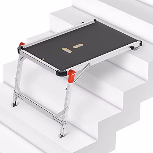 Hailo TP1 Silver Platform Ladder
