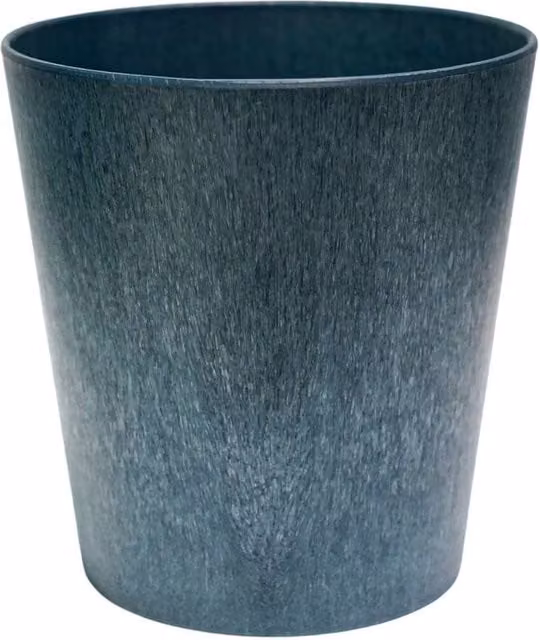 Ivyline Pula Stone Planter Tub in Blue, H: 25 cm, D: 24 cm – 1