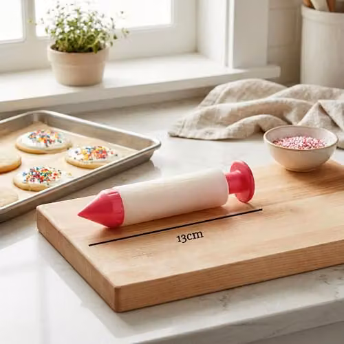 Orsina 3-Piece Cake Decorating Pen Set in Pink and White with Nozzles and Piping Bag – 2