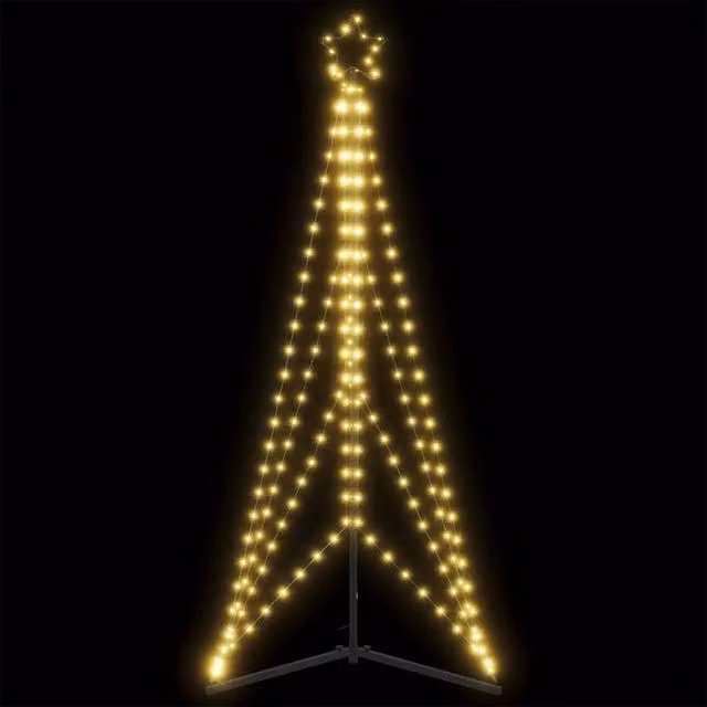 Berkfield Home Christmas Tree Light with 363 Warm White LEDs, Height: 182 cm – 1