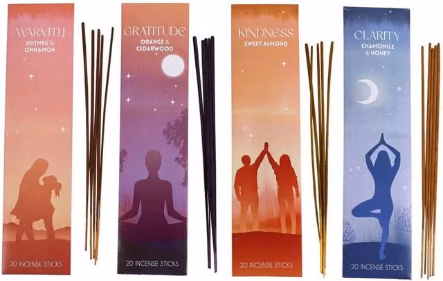 Something Different Mindfulness Collection Incense Sticks Set, Multicolour, Pack of 80