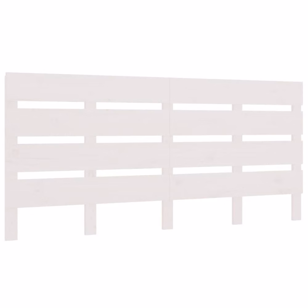Berkfield Home White Solid Pine Wood Headboard, W: 180 cm, D: 3 cm, H: 80 cm – 2